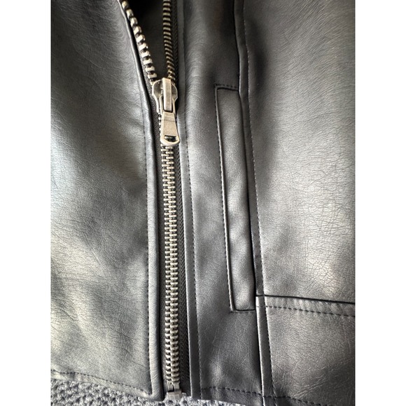 Riverdale Womens Black South Side Serpents Faux Leather Biker Jacket Size Small - Picture 7 of 13